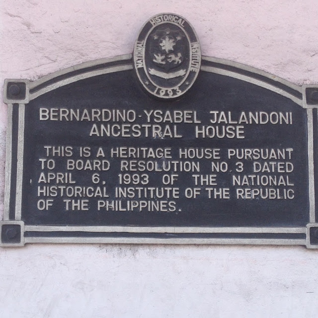 Don Bernardino Jalandoni Museum National Historical Institute plaque at the Don Bernardino Jalandoni Museum