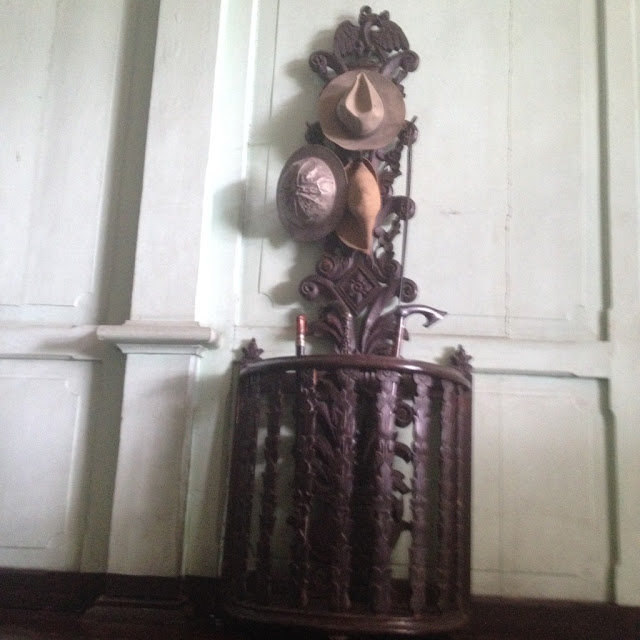 Don Bernardino Jalandoni Ancestral House and Museum Hats and canes collection at the Don Bernardino Jalandoni Ancestral House and Museum