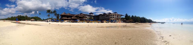 Panorama of Bellevue Resort taken from Doljo Beach Panglao Island Bohol Central Visayas Philippines