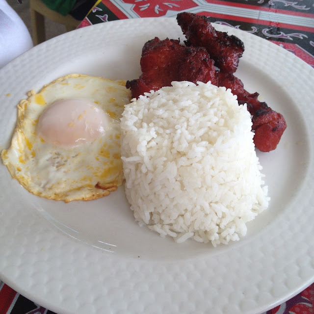 Pork tocino at Ging-ging's Restaurant in Malapascua Island Daanbantayan Cebu Philippines