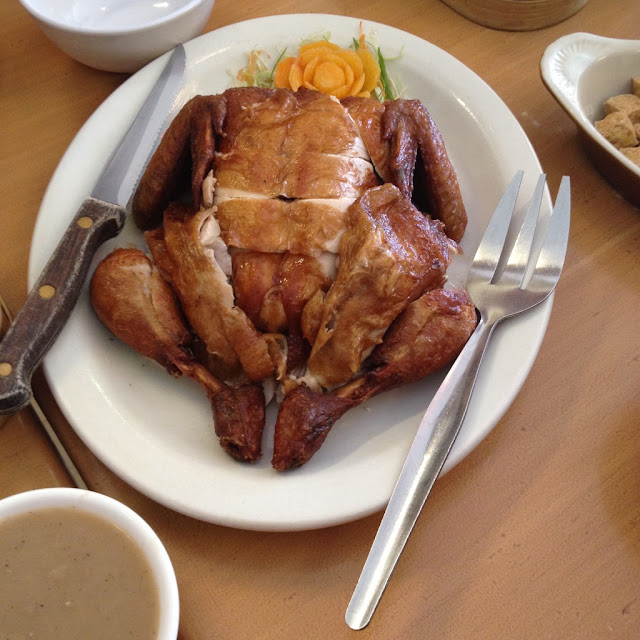 Whole fried chicken at Chix Savour Restaurant
