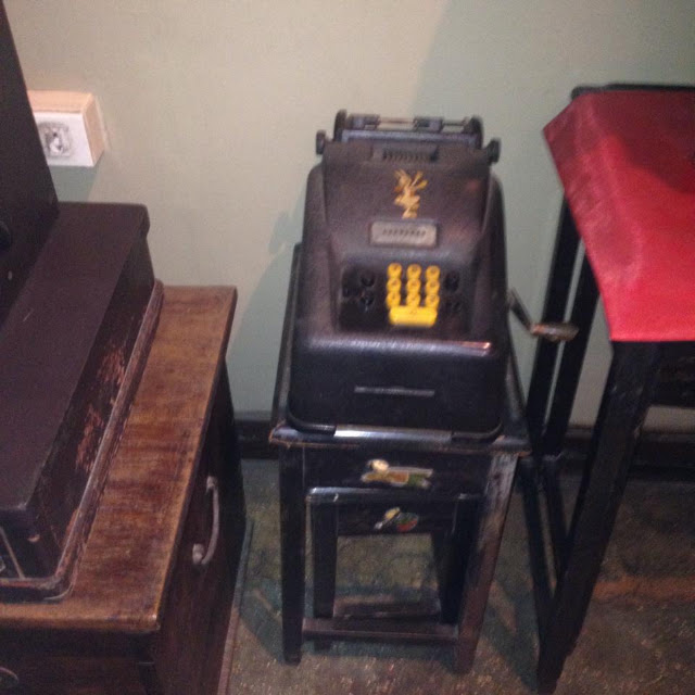 Museo Parian sa Sugbu at the Jesuit House of 1730 in Cebu City Philippines Old cash register at the Jesuit House of 1730