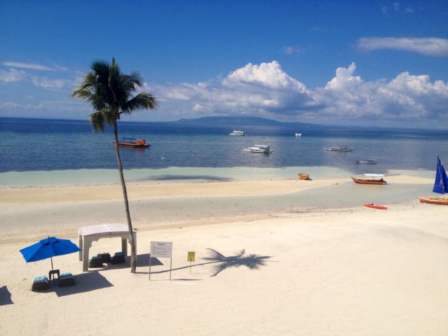 Boats at Doljo Beach Panglao Island Bohol Central Visayas Philippines